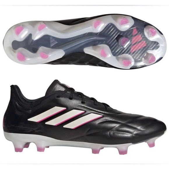 Adidas Copa Pure.1 FG Soccer Cleats Black Pink Mens Size 7 / Womens 8 HQ8904 - Picture 1 of 7